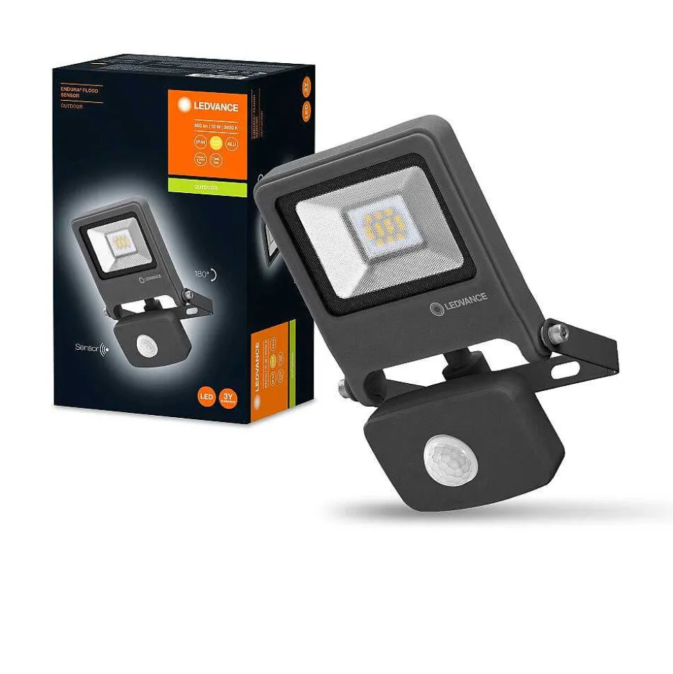Spot De Jardin Ledvance Endura® Gris, 1 Lumiere, Detecteur De Mouvement