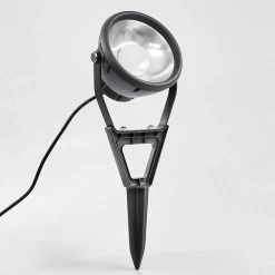 Spot De Jardin Phniet Led Noir, 1 Lumiere, Telecommandes, Changeur De Couleurs