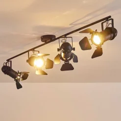Spot De Plafond Lichinga Noir, 4 Lumieres