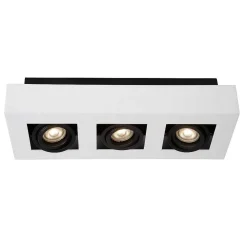 Spot De Plafond Lucide Xirax Led Blanc, 3 Lumieres