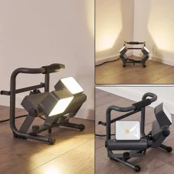 Spot D'Exterieur Dyndved Led Gris, 2 Lumieres