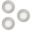 Spot Encastrable Eglo Fueva-Z Led Nickel Mat, 3 Lumieres