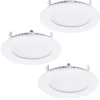 Spot Encastrable Eglo Fueva Led Blanc, 3 Lumieres