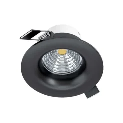 Spot Encastrable Eglo Saliceto Led Noir, 1 Lumiere