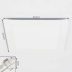 Spot Encastrable Finsrud Led Blanc, 1 Lumiere