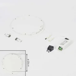 Spot Encastrable Finsrud Led Blanc, 1 Lumiere