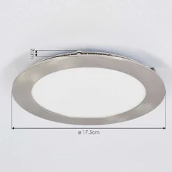 Spot Encastrable Finsrud Led Nickel Mat, 1 Lumiere