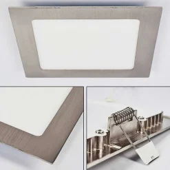 Spot Encastrable Finsrud Led Nickel Mat, 1 Lumiere