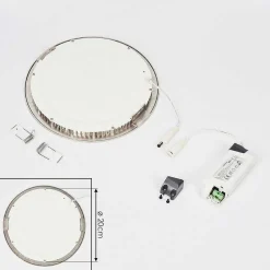 Spot Encastrable Finsrud Led Nickel Mat, 1 Lumiere