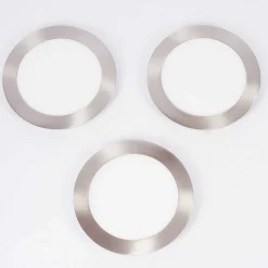 Spot Encastrable Finsrud Led Nickel Mat, 1 Lumiere, Telecommandes, Changeur De Couleurs