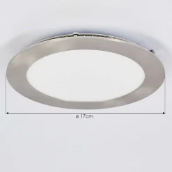 Spot Encastrable Finsrud Led Nickel Mat, 1 Lumiere, Telecommandes, Changeur De Couleurs