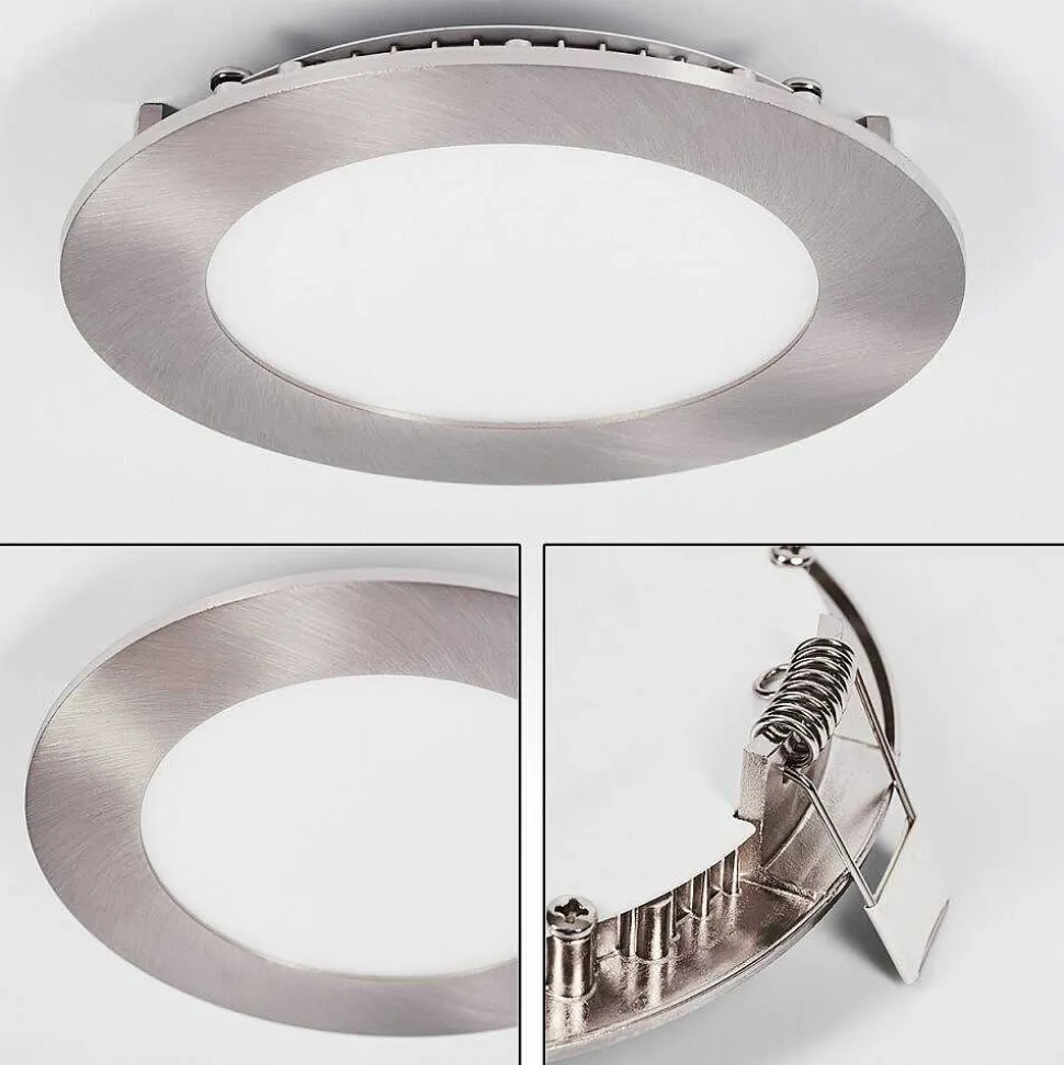 Spot Encastrable Finsrud Led Nickel Mat, 1 Lumiere