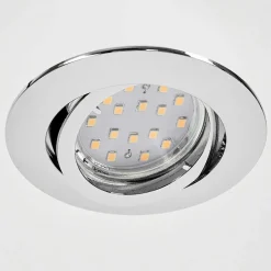 Spot Encastrable Kerrouan Led Chrome, 1 Lumiere