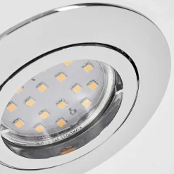 Spot Encastrable Kerrouan Led Chrome, 1 Lumiere