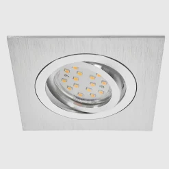 Spot Encastrable Monthois Led Chrome, Nickel Mat, 1 Lumiere