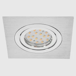Spot Encastrable Monthois Led Chrome, Nickel Mat, 1 Lumiere