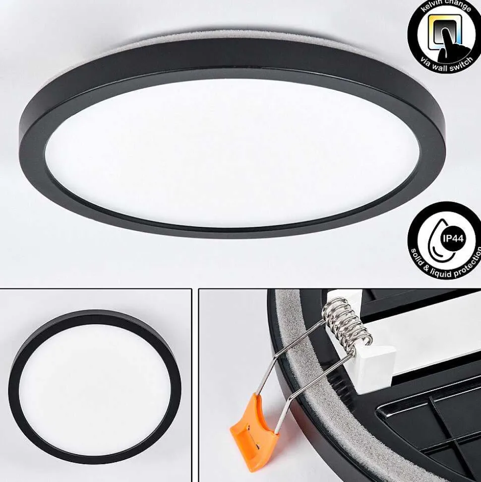 Spot Encastrable Pawcatuck Led Noir, Blanc, 1 Lumiere