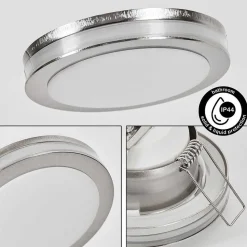 Spot Encastrable Percoq Led Nickel Mat, 1 Lumiere