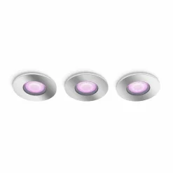 Spot Encastrable Philips Hue Xamento Led Chrome, 3 Lumieres