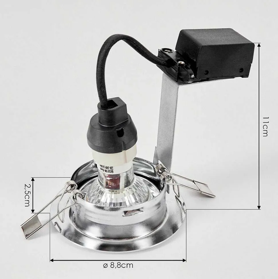 Spot Encastrable Vibersviller Led Chrome, 1 Lumiere