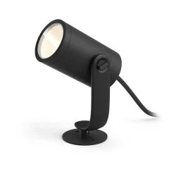 Spot, Set D'Extension Philips Hue Ambiance White & Color Waca Lily Led Noir, 1 Lumiere, Changeur De Couleurs