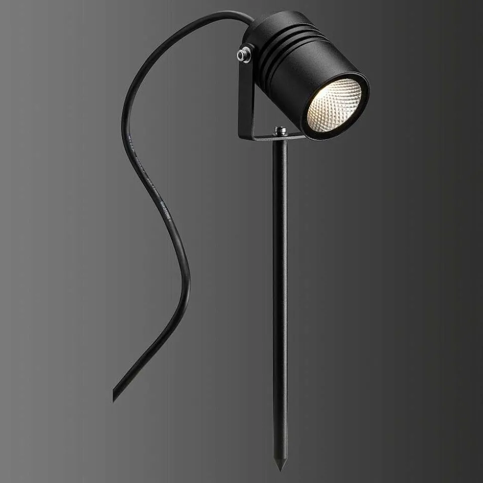 Spot Sur Pieu Lcd Typ 5018 Led Noir, 1 Lumiere