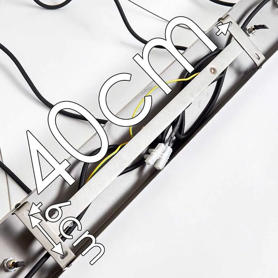 Suspension Adama Bois Fonce, Noir, 5 Lumieres