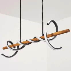 Suspension Alvarim Led Ecru, Noir, 1 Lumiere