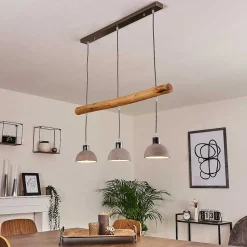 Suspension Ambri Nickel Mat, 3 Lumieres