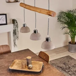 Suspension Ambri Nickel Mat, 3 Lumieres