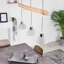 Suspension Ambri Nickel Mat, 3 Lumieres