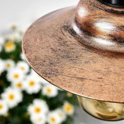 Suspension Anaheim Led Cuivre, Noir, 1 Lumiere