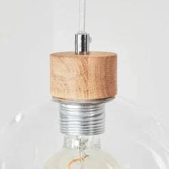 Suspension Andeer Chrome, Ecru, 3 Lumieres