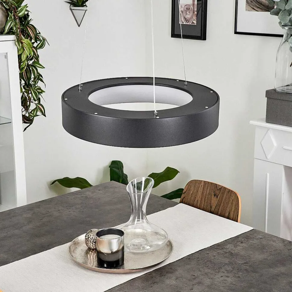 Suspension Areja Led Noir, Blanc, 1 Lumiere