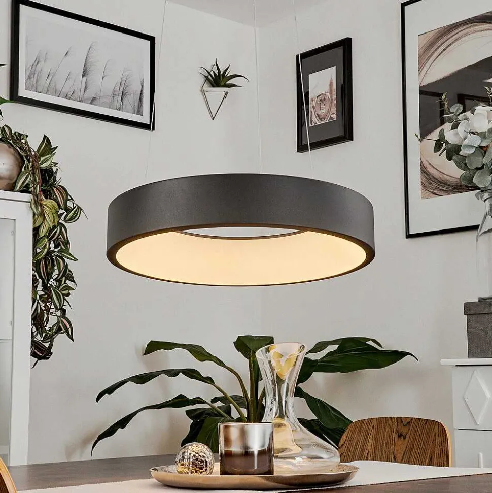 Suspension Areja Led Noir, Blanc, 1 Lumiere