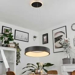 Suspension Areja Led Noir, Blanc, 1 Lumiere