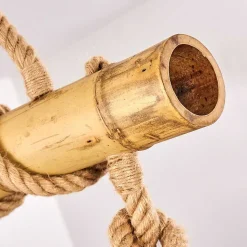 Suspension Asmara Brun, 4 Lumieres