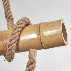 Suspension Asmara Brun, Ecru, 3 Lumieres