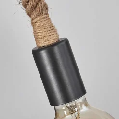 Suspension Asmara Brun, Ecru, 3 Lumieres