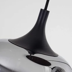 Suspension Azurara Noir, 3 Lumieres