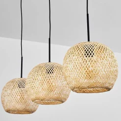 Suspension Bauro Ecru, 3 Lumieres