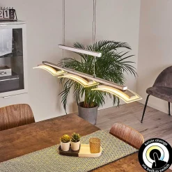 Suspension Bolonda Led Nickel Mat, 3 Lumieres