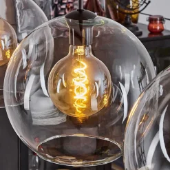 Suspension Boules 30 Cm Koyoto Clair, 3 Lumieres