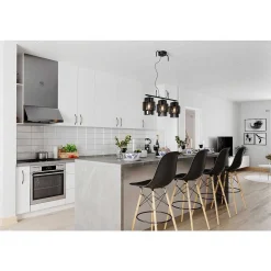 Suspension By Rydens Ebbot Noir, 3 Lumieres