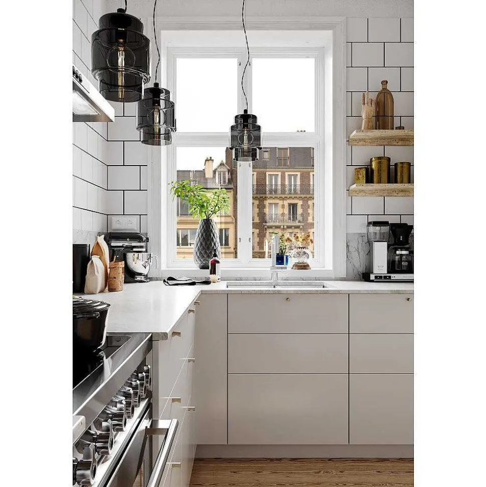 Suspension By Rydens Ebbot Noir, 1 Lumiere