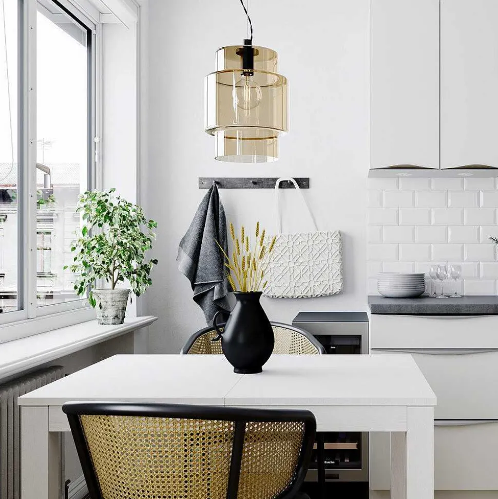 Suspension By Rydens Ebbot Noir, 1 Lumiere