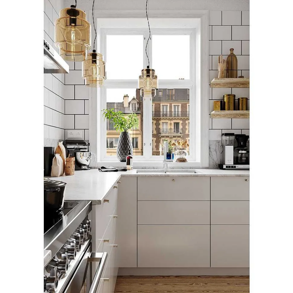 Suspension By Rydens Ebbot Noir, 1 Lumiere