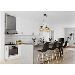 Suspension By Rydens Ebbot Noir, 3 Lumieres