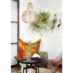 Suspension By Rydens Granada Bois Clair, Noir, 1 Lumiere