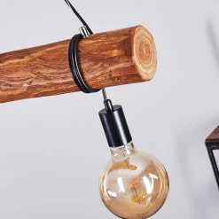 Suspension Canedo Brun, Noir, 5 Lumieres